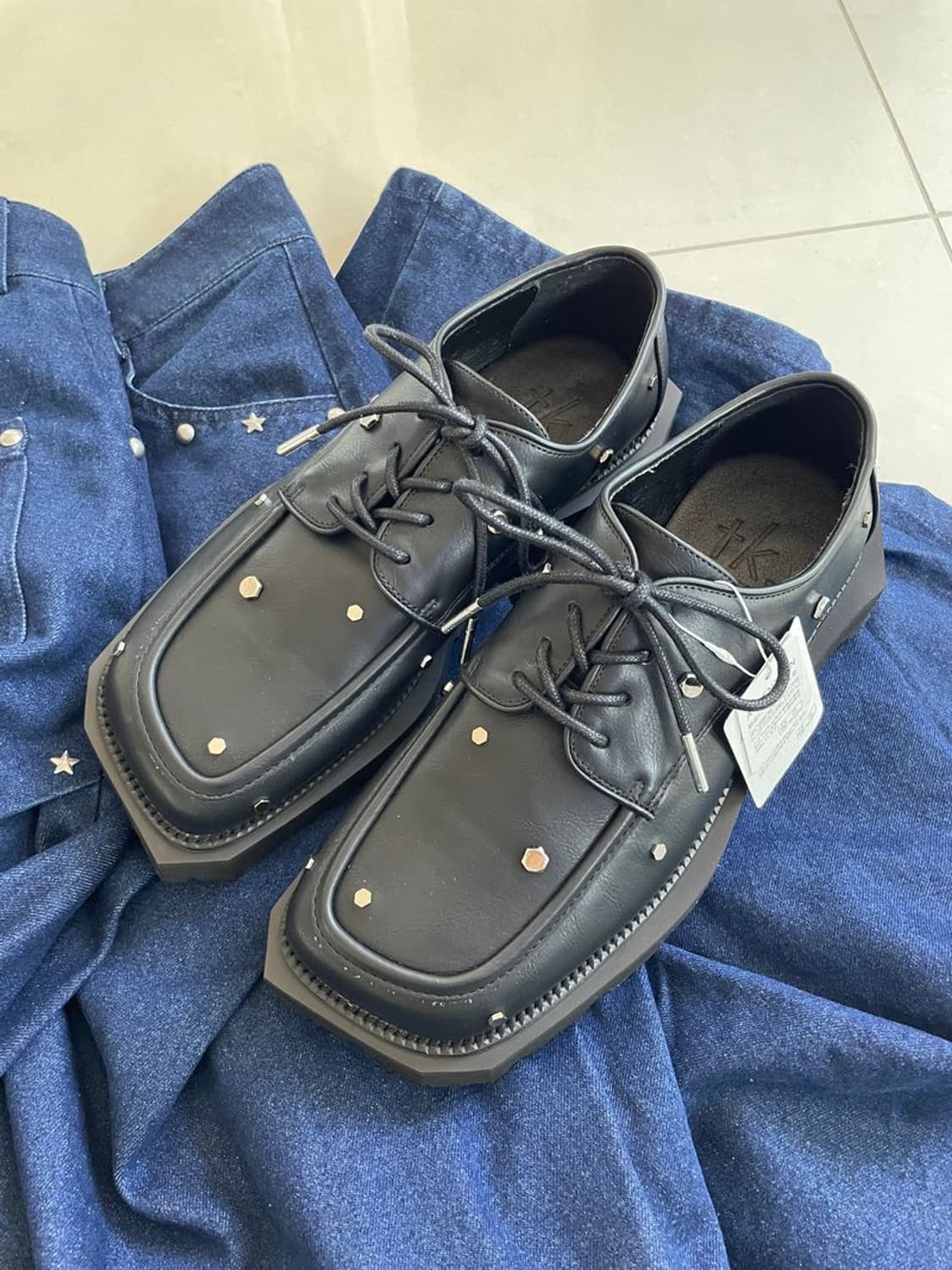 STUDS SQUARE SHOES 스터드 스퀘어 슈즈 상품이미지8