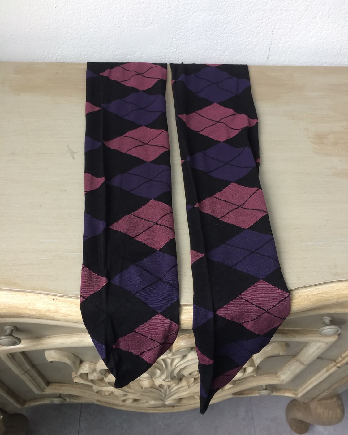 argyle pattern stocking 상품이미지1