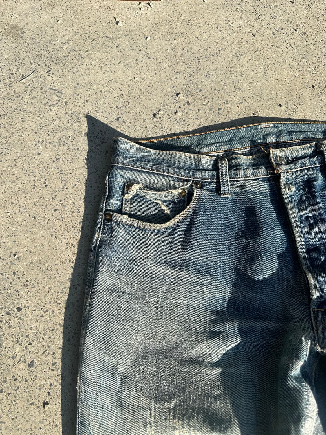 Denime repair detail denim washed pants 상품이미지8