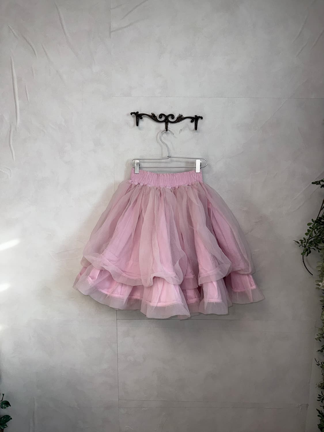 Baby pink layered balloon sha skirt 상품이미지1
