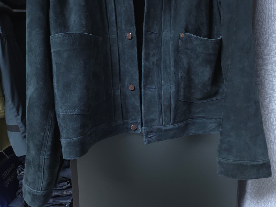 누디진(Nudie Jeans) Dante 스웨이드 트러커 XL 새상품 상품이미지3