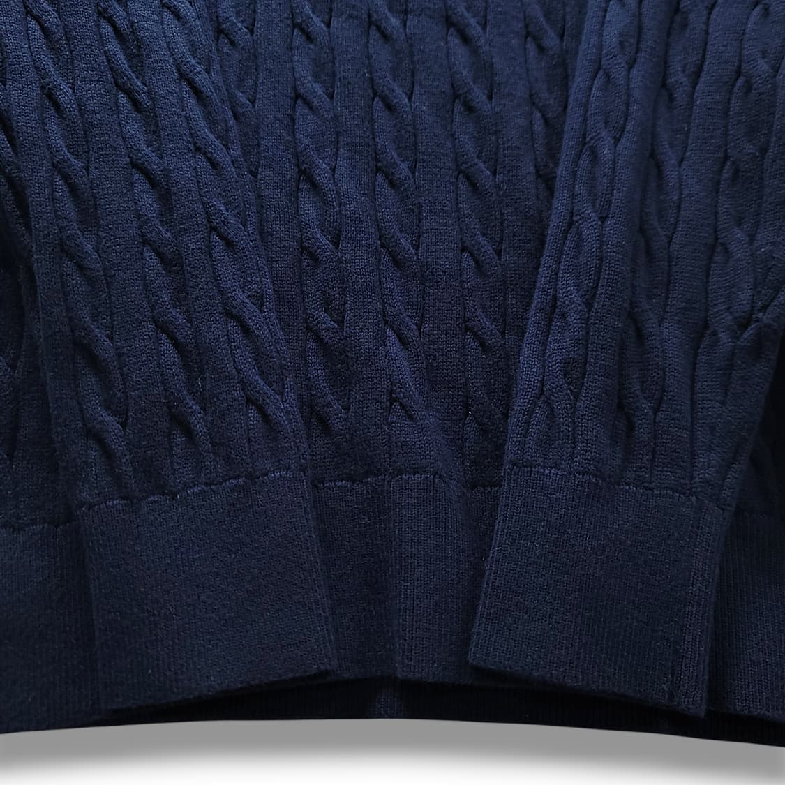 [M] 타미힐피거 네이비 오가닉코튼 케이블 니트 상품이미지7