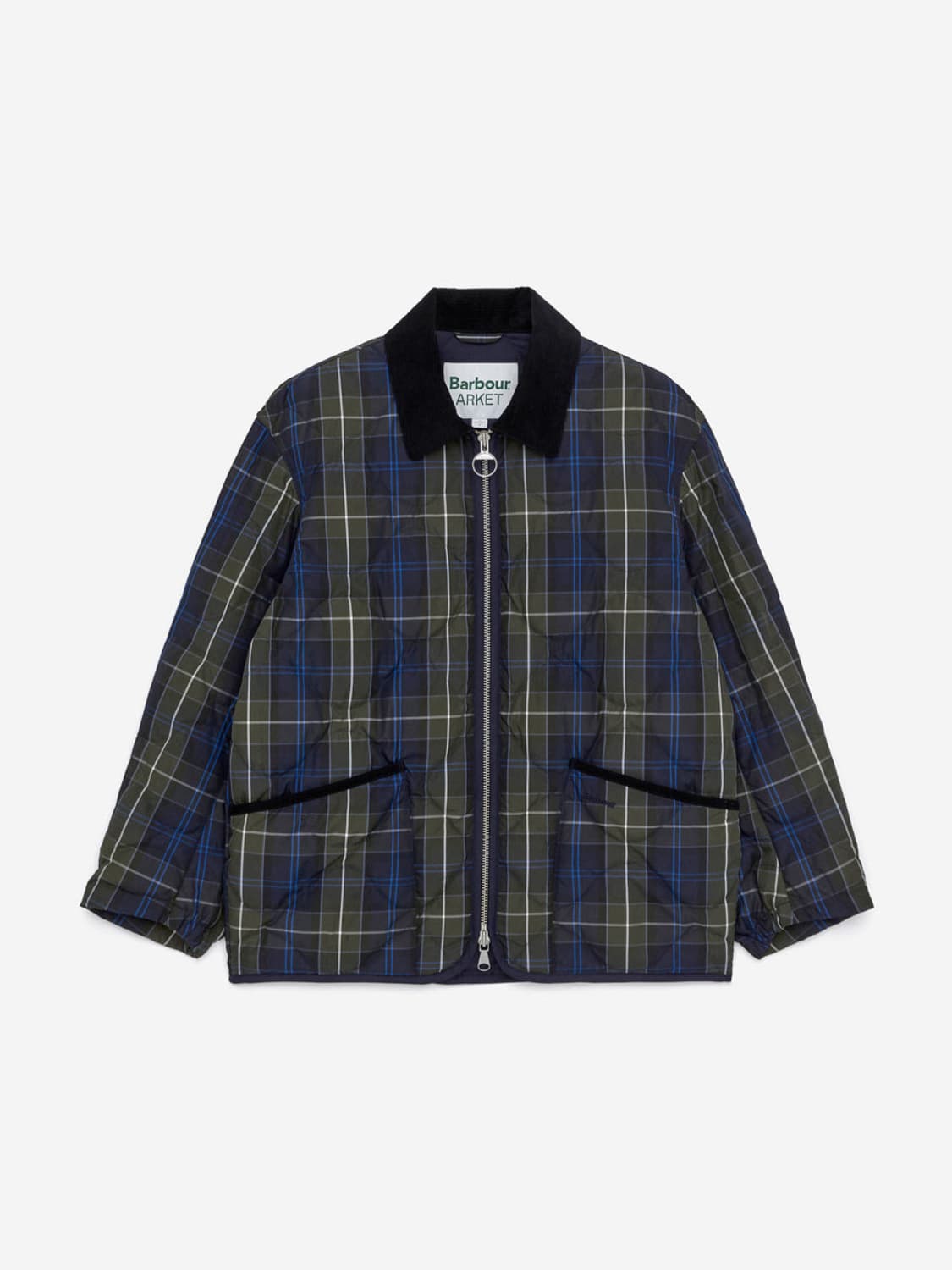 아르켓 바버 체크 퀼티드 자켓 상품이미지1