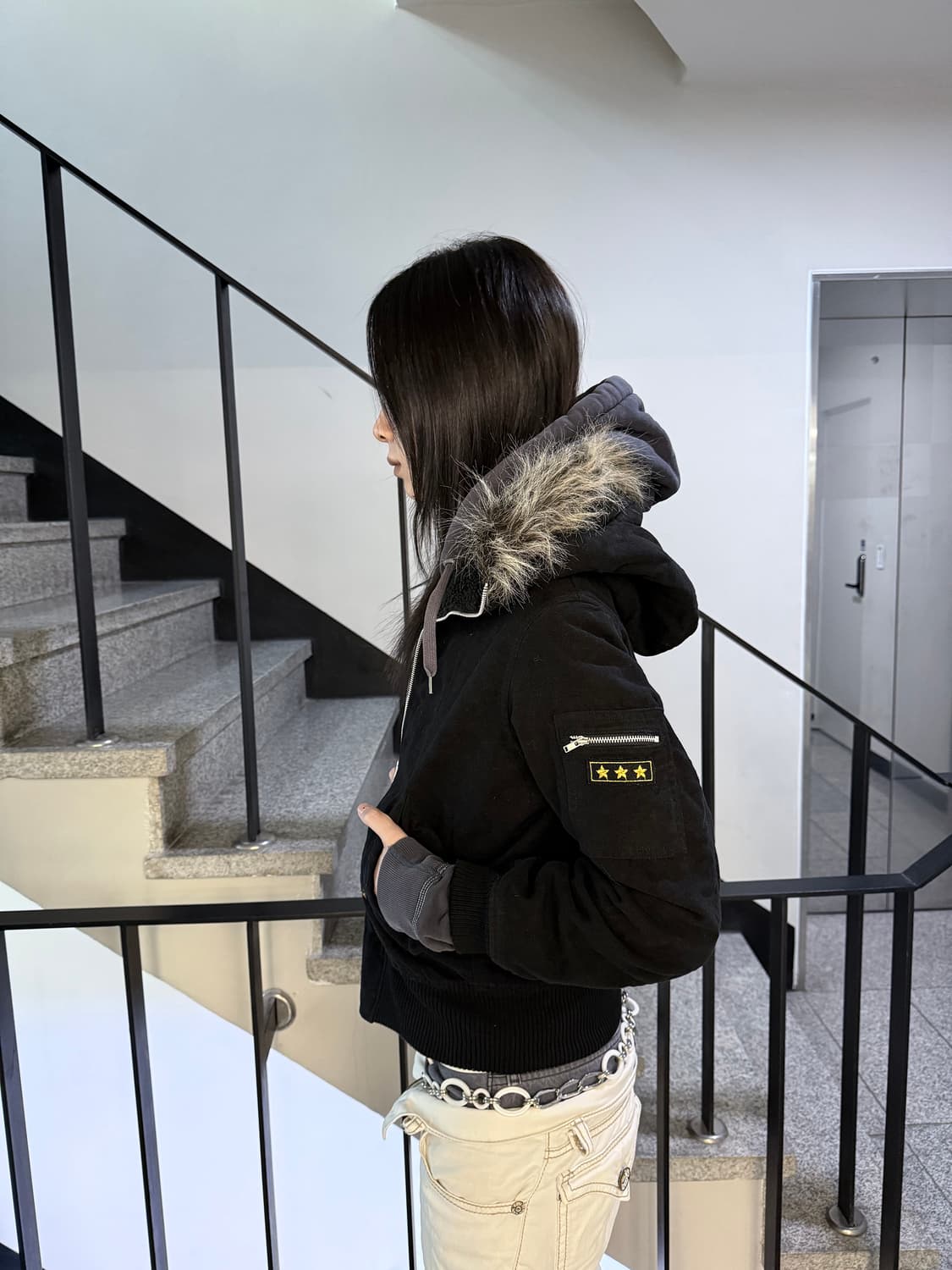 cropped parka 상품이미지3