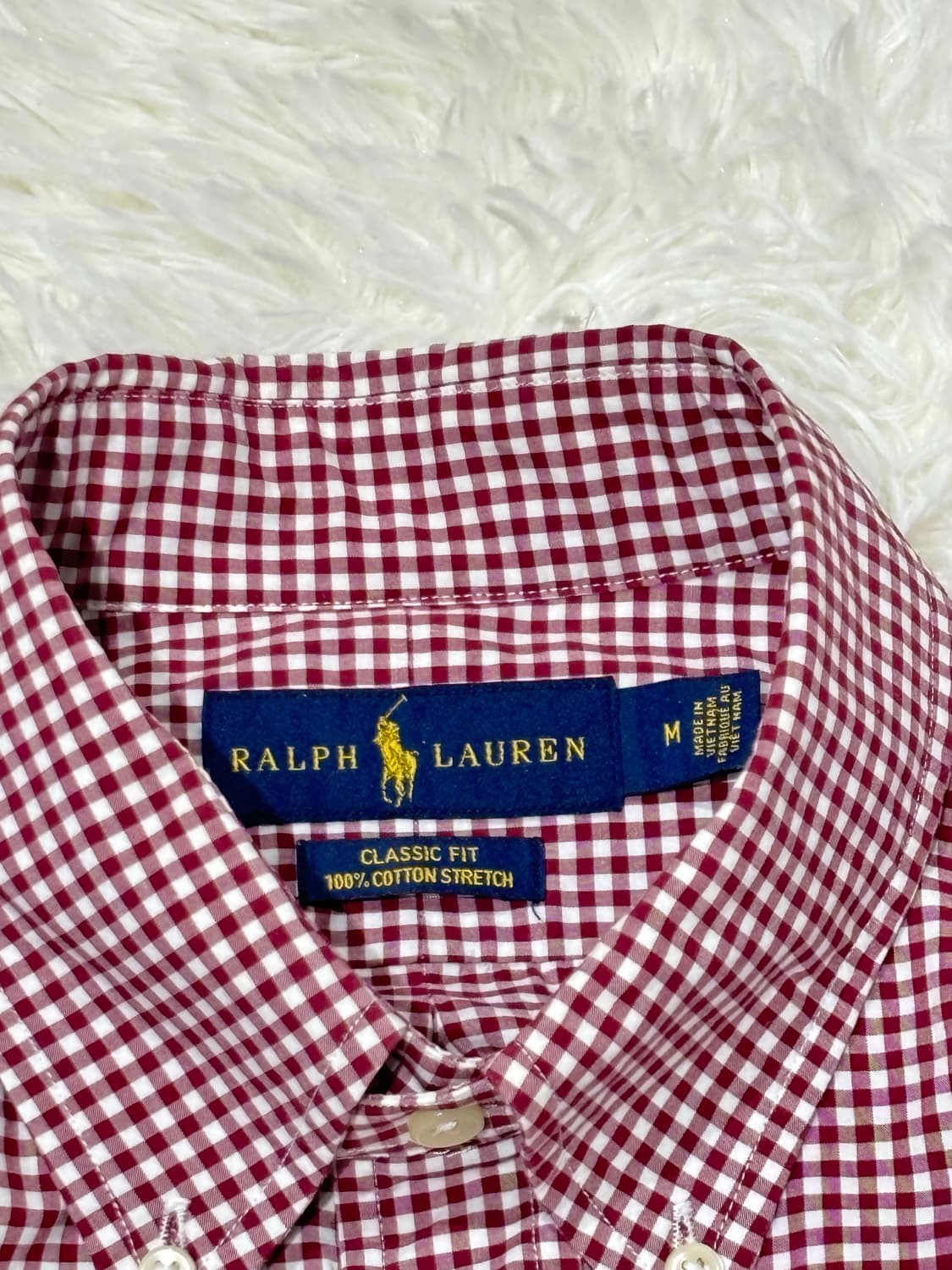 폴로랄프로렌 포니 레드 체크 셔츠 상품이미지6