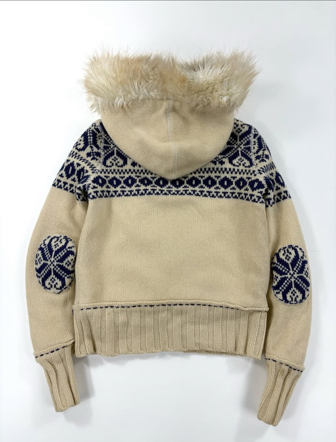 폴로 랄프로렌 여성 럄스 울 니트 퍼 후드집업  상품이미지6