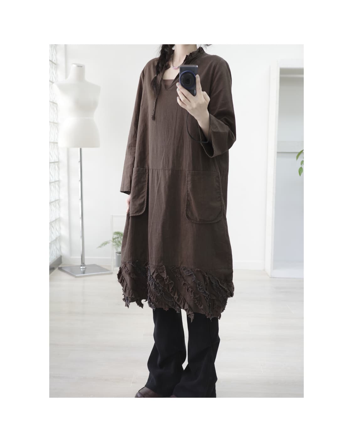 Lis Khros brown one-piece 상품이미지1