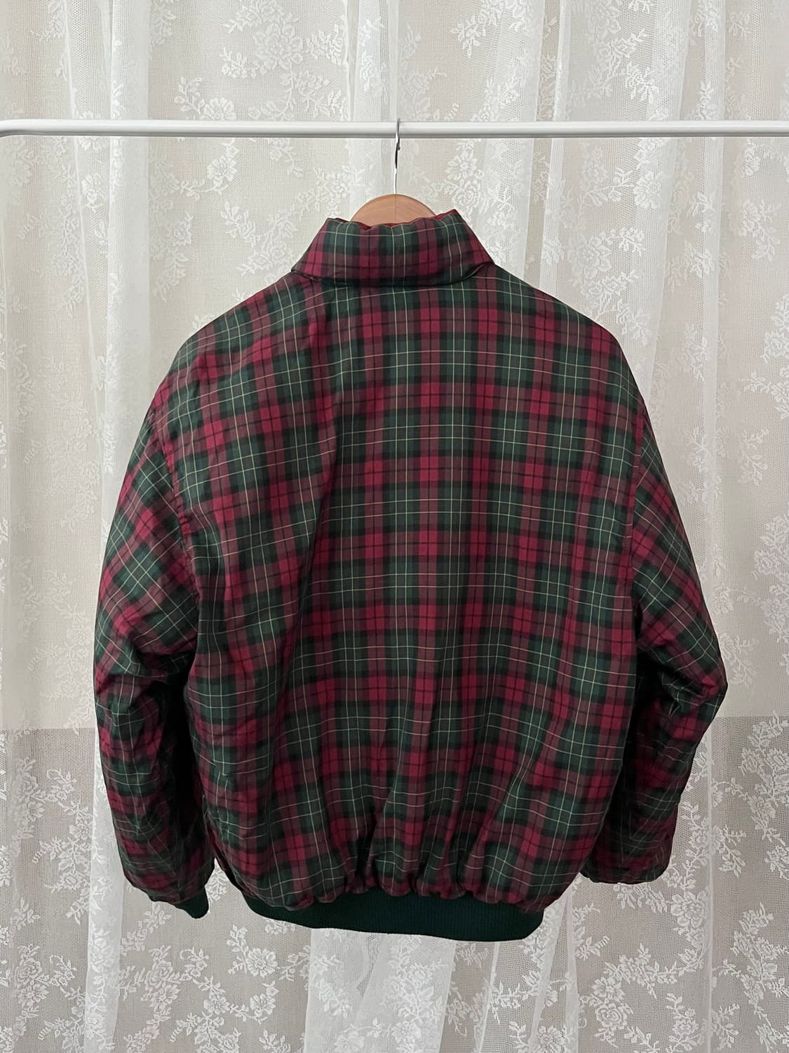 100) 90s 빈티지 라코스테 리버시블 패딩 점퍼 상품이미지5