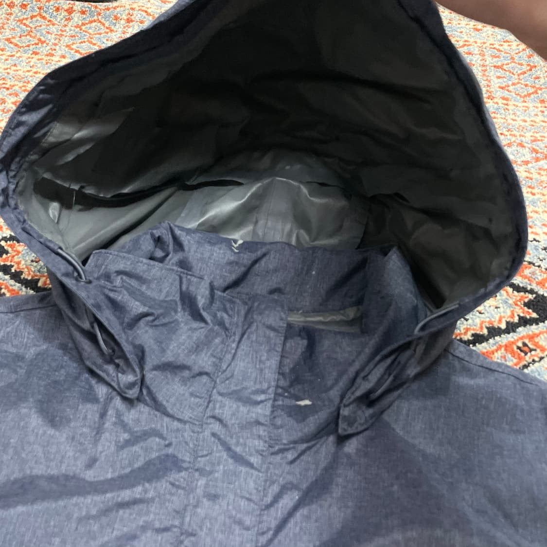 컬럼비아 네이비 롱 경량 바람막이 야상 여성L 상품이미지3