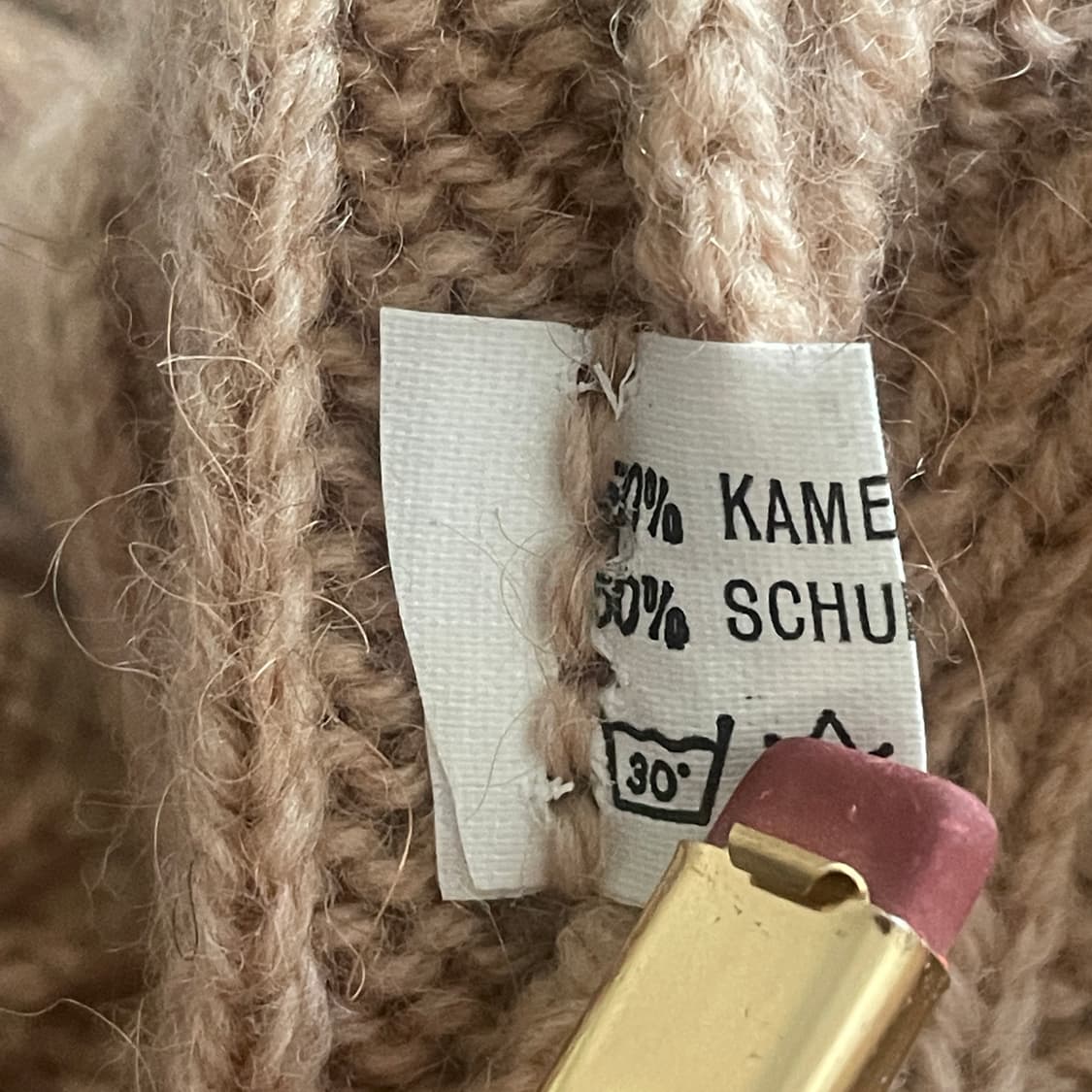 Camel Hair Cable Knit 상품이미지5