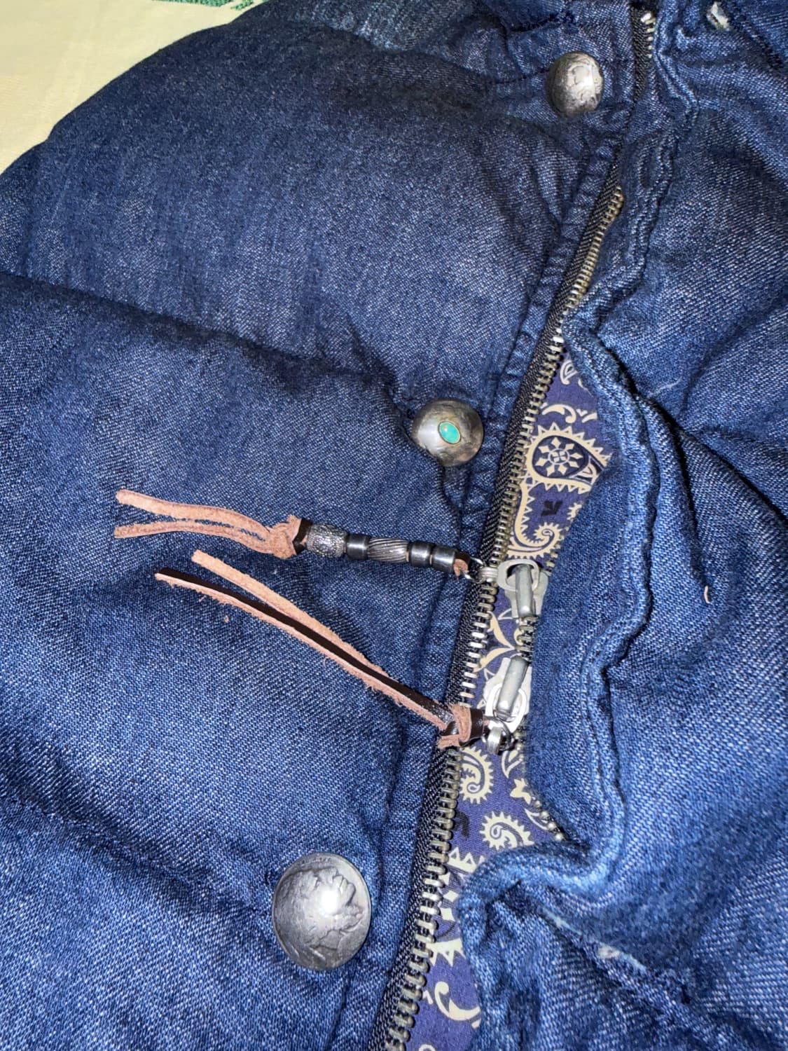 레미릴리프 데님 패딩베스트 L 상품이미지4