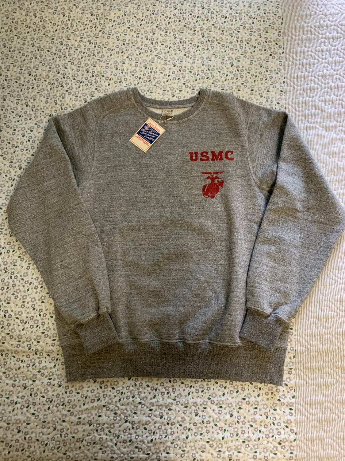 [XL] 버즈릭슨 BR69456 프리덤 슬리브 스웻셔츠 헤더 그레이 상품이미지1