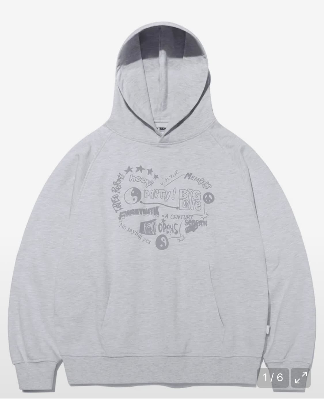 비바스튜디오 후드티 멜란지그레이 상품이미지1