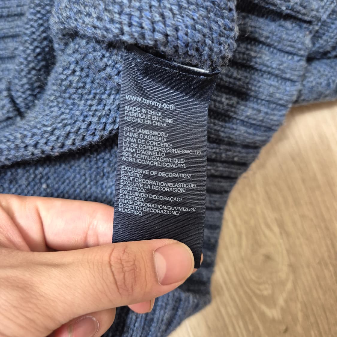 타미힐피거 미니플래그 니트집업  상품이미지6