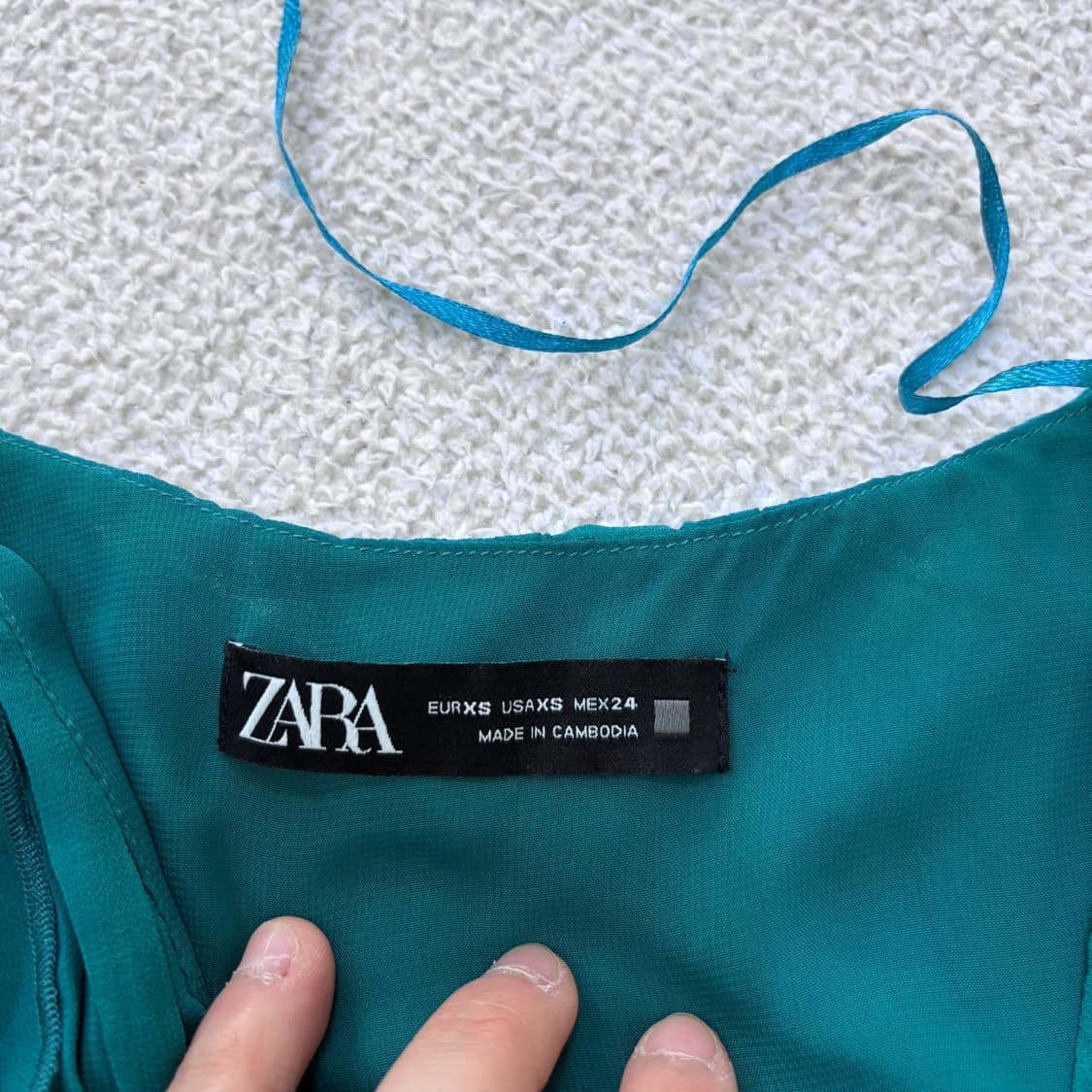 USA(XS) 자라 프릴 플리츠 롱원피스 0416E 상품이미지3