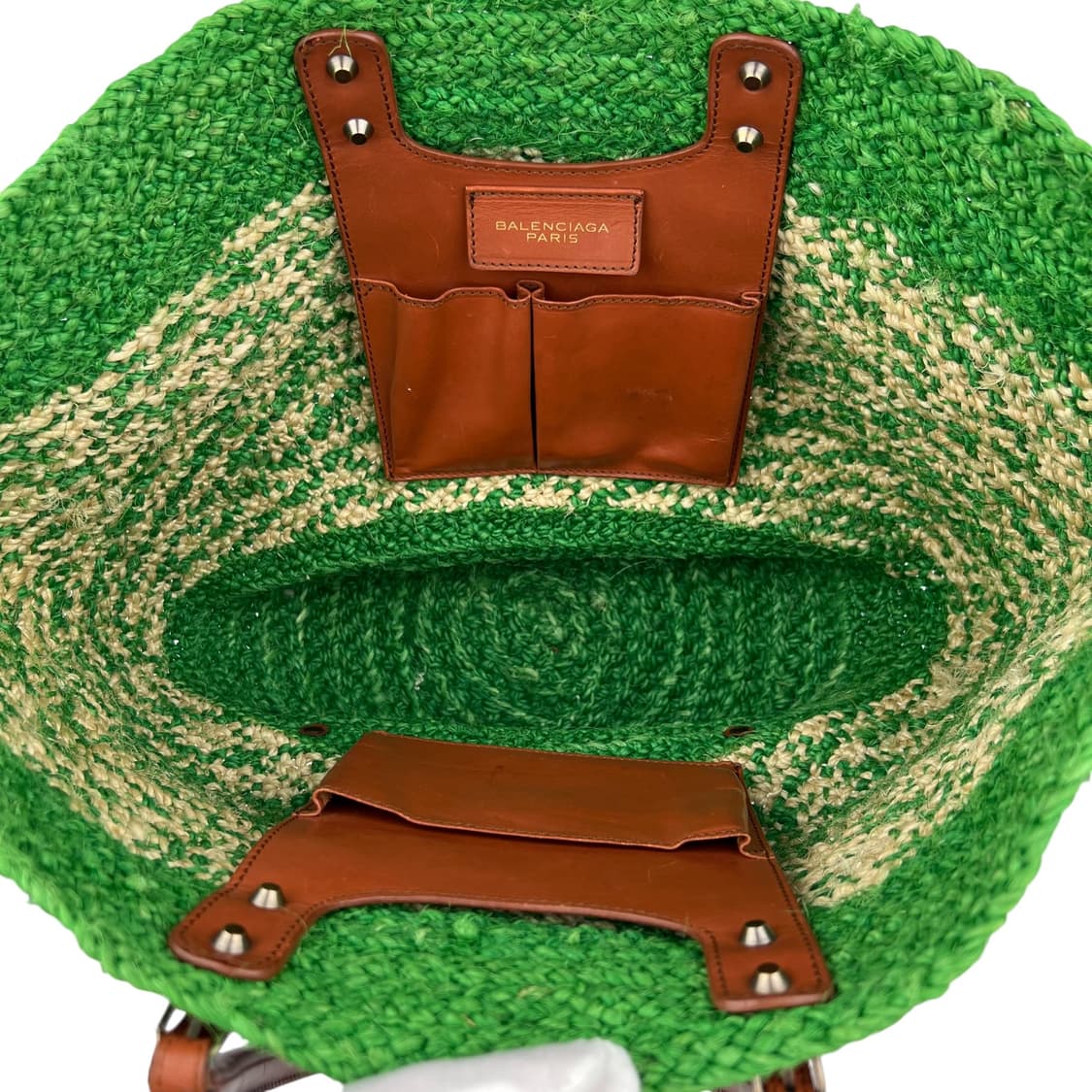 발렌시아가 시티백 모터백 라탄 라피아 상품이미지6