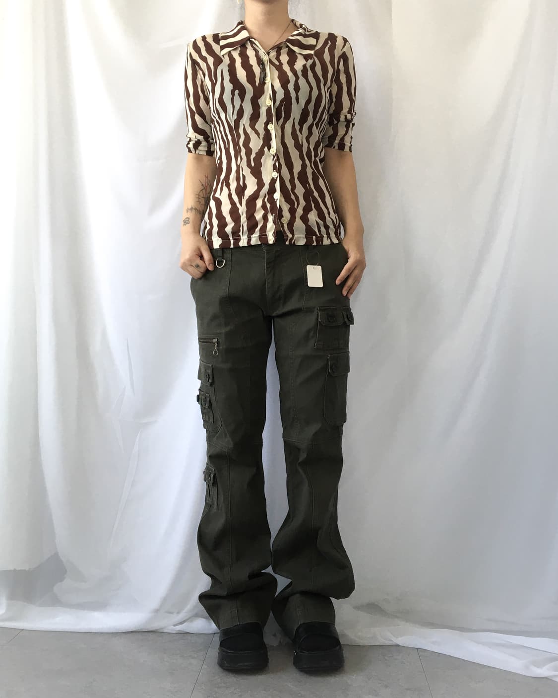 Morgan zebra pattern shirt 상품이미지5
