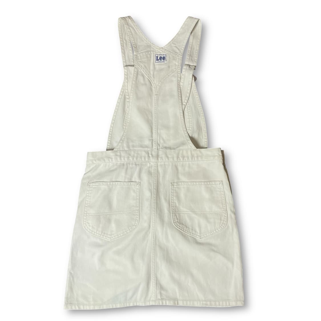 Lee 리 화이트 포켓 멜빵 스커트 M 상품이미지2