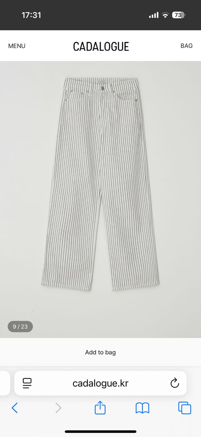 cadalogue sailor pants 카달로그 / 얼바닉 lfm 낫띵 상품이미지1