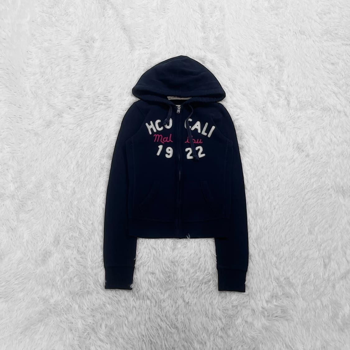 홀리스터 아치 로고 후드집업 네이비 상품이미지2