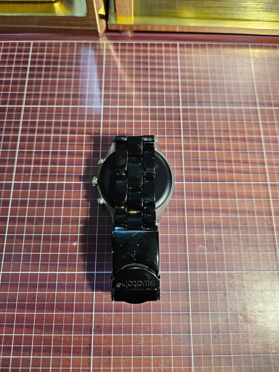 스와치 아이러니  블랙 크로노그래프 시계 상품이미지4