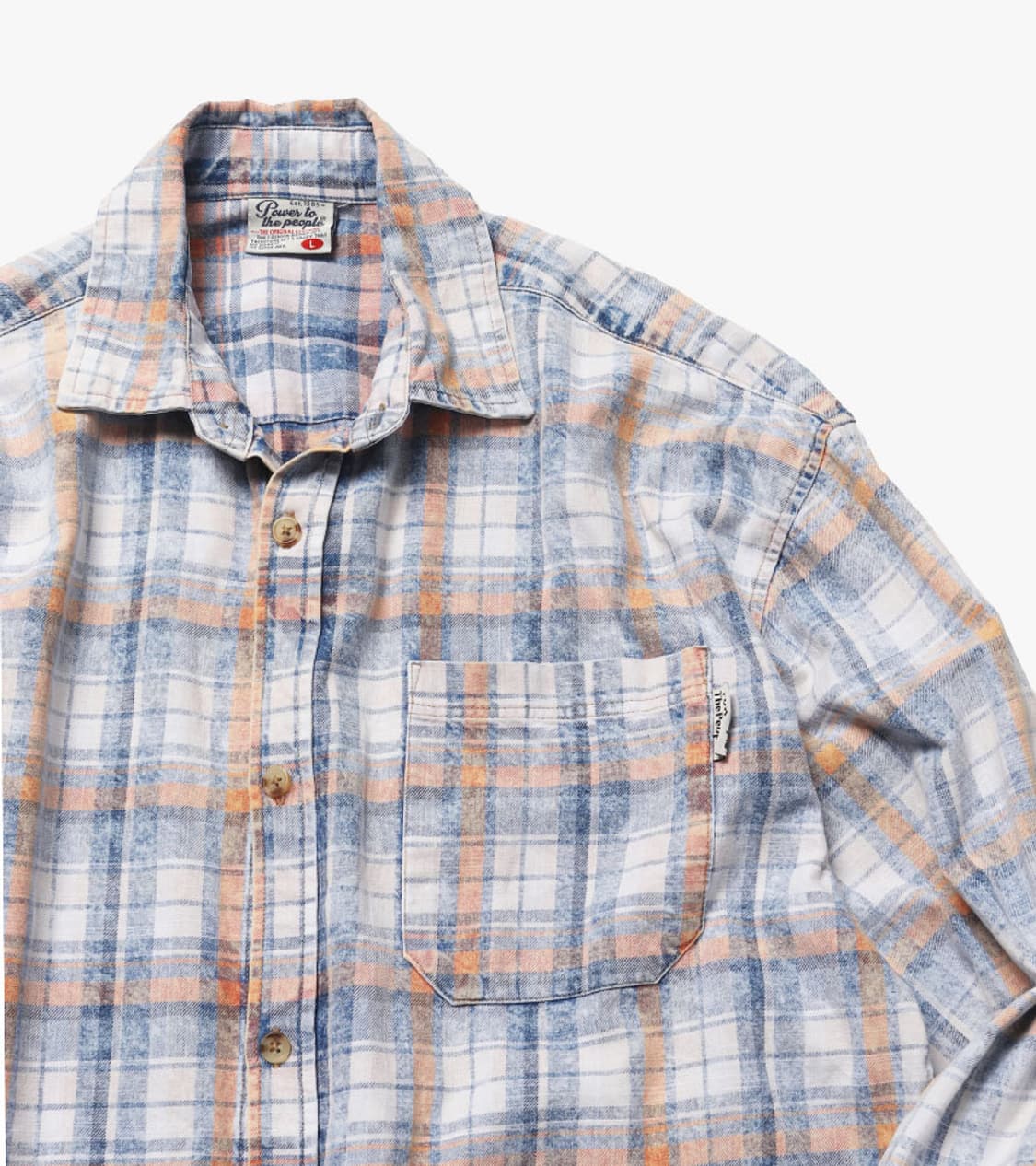 POWER TO THE PEOPLE - 25SS WASHED SHIRT 상품이미지4