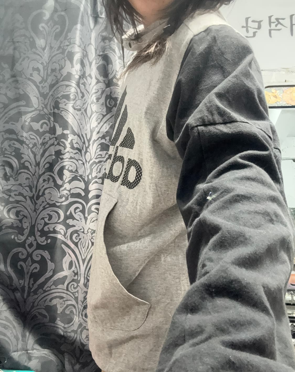 아디다스 도트 포인트 배색 후드티  상품이미지3