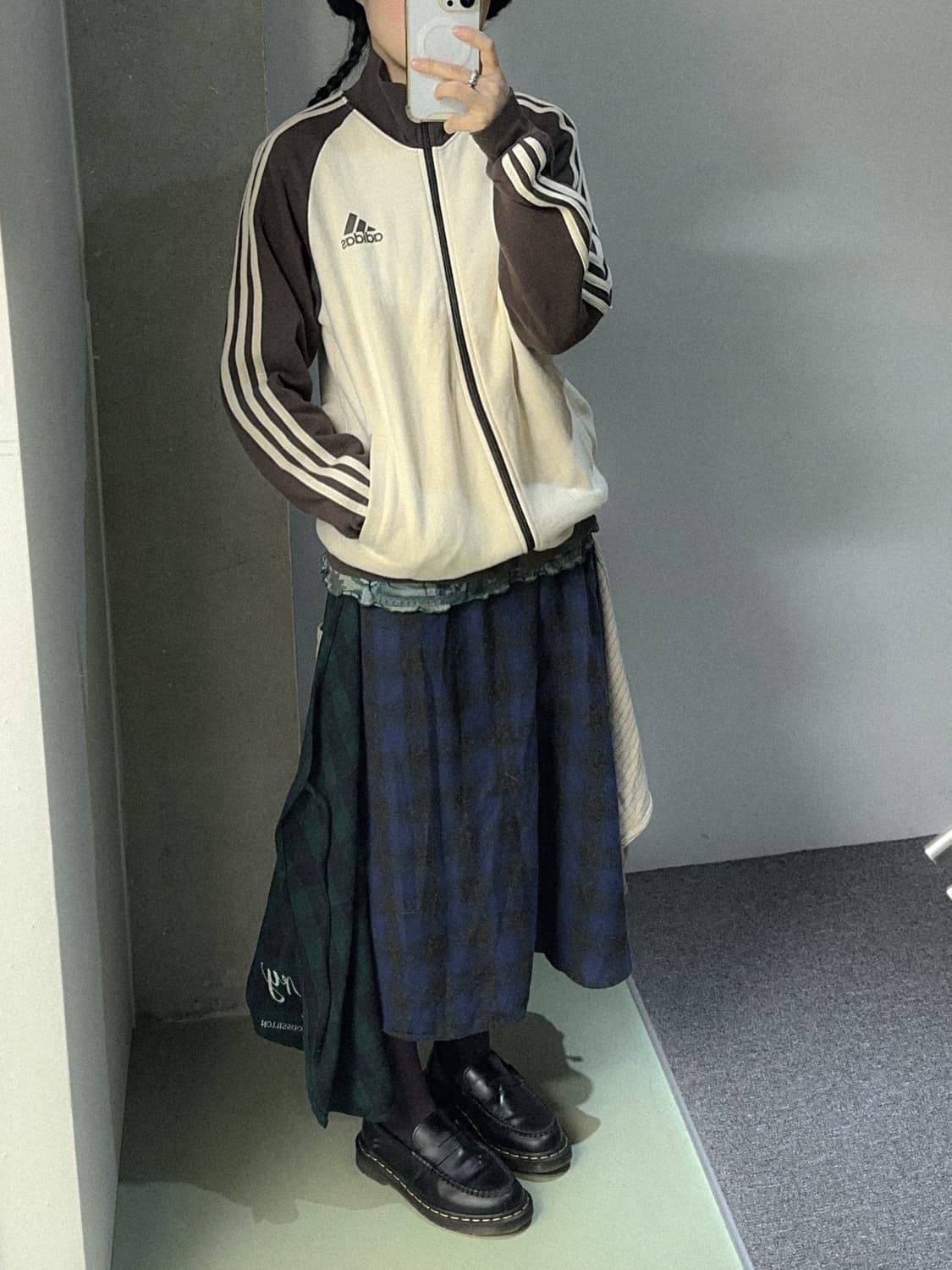 adidas brown cotton zip up 상품이미지4