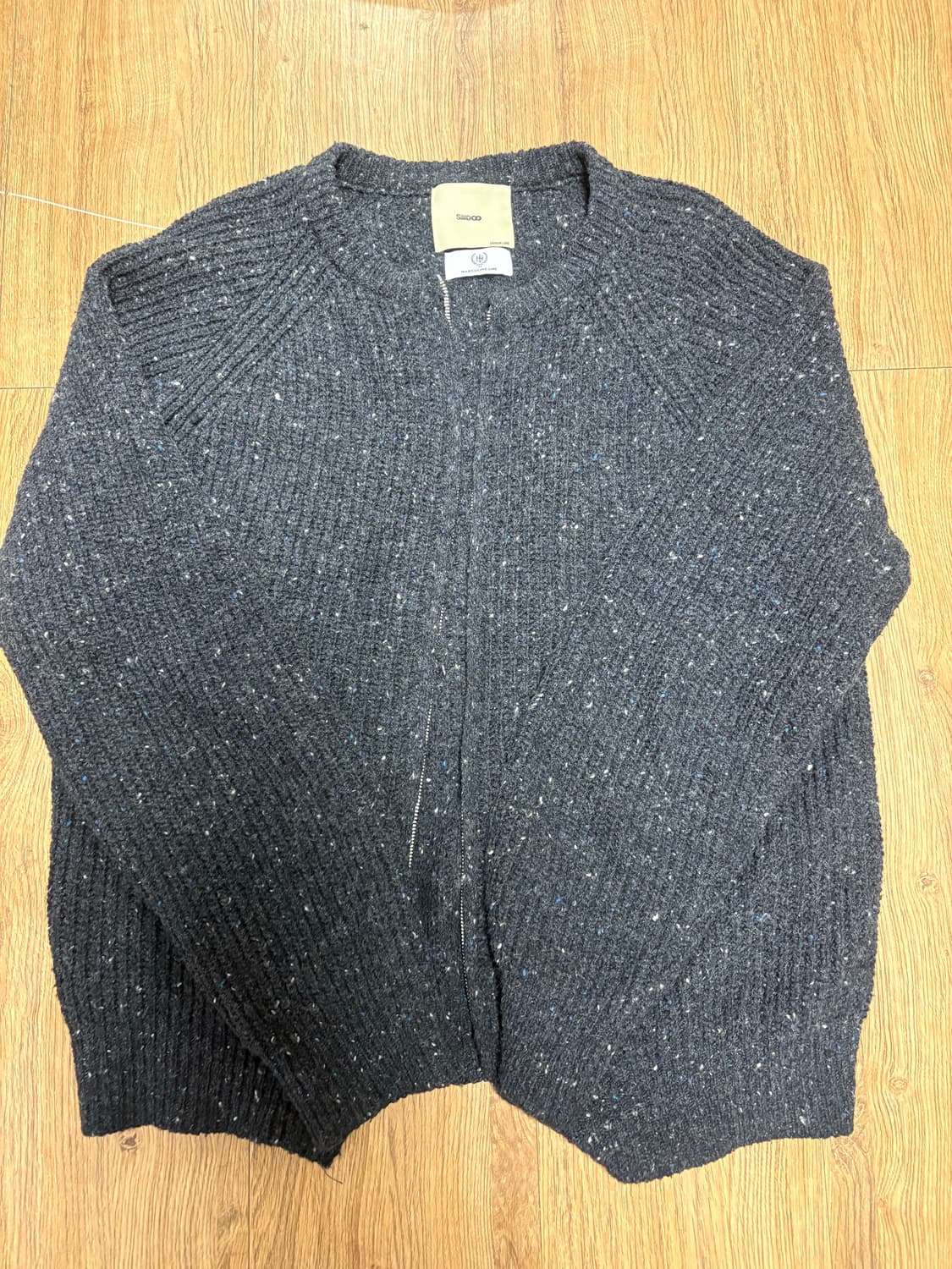 시도 F/W 24 니트집업 3사이즈 상품이미지3