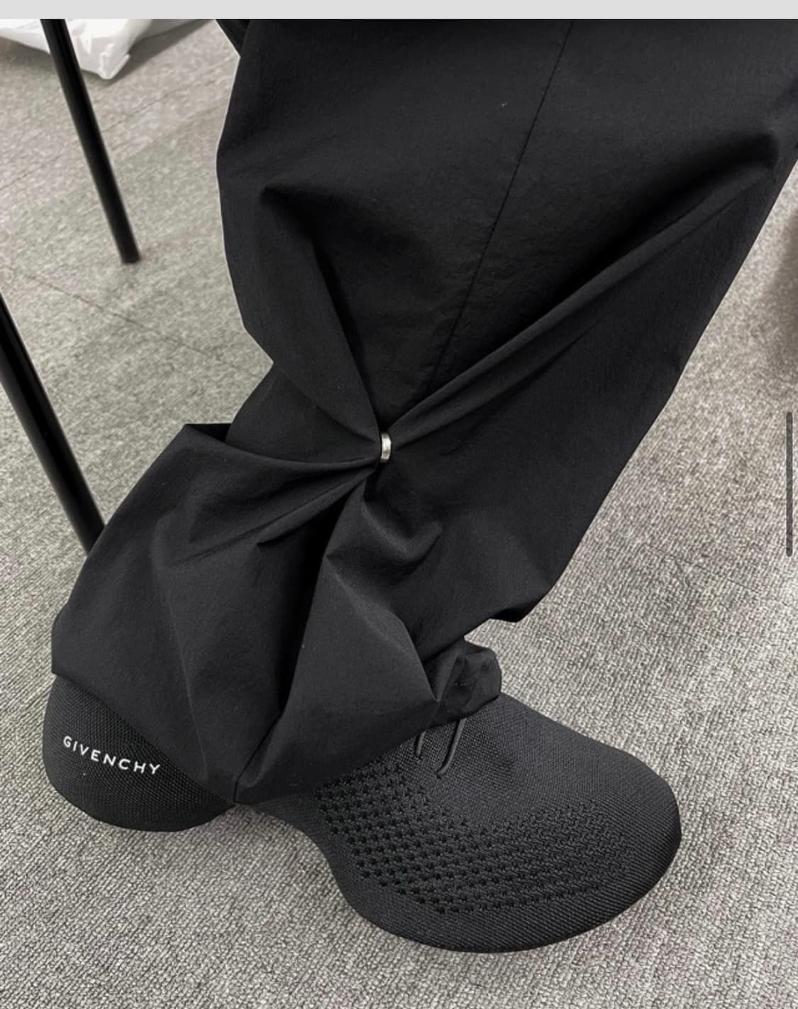 [1]논노드 나일론 라운지 스냅 팬츠 블랙 상품이미지2