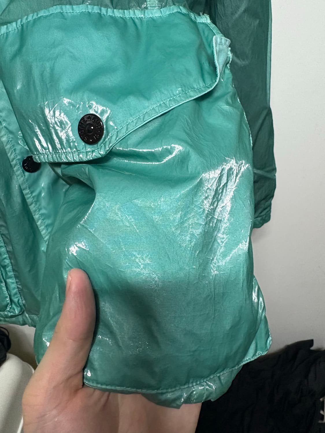 슈프림 스톤아일랜드 뉴 실크 자켓 라이트블루 L 상품이미지6