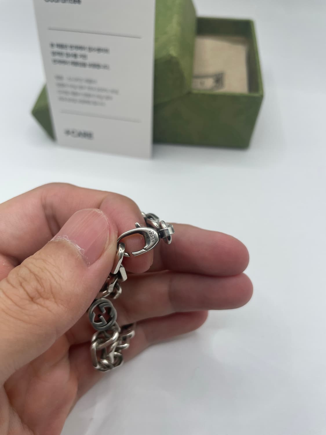 구찌 팔찌 인터로킹 G 브레이슬릿 17호 상품이미지4