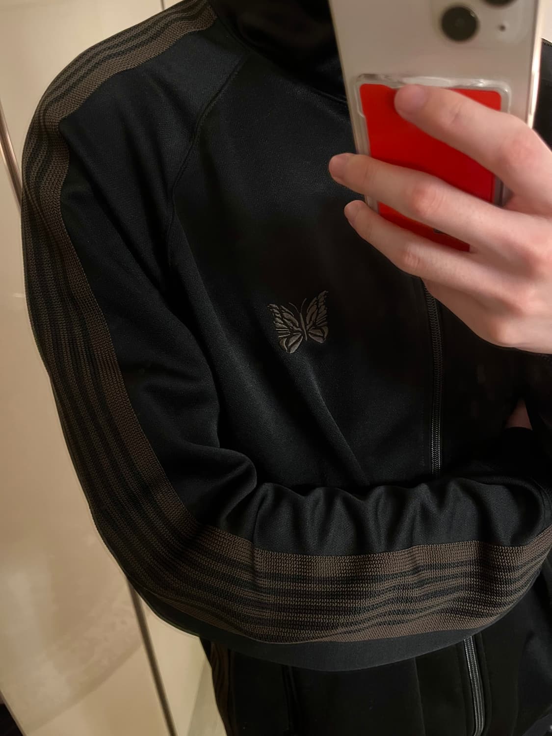 니들스 트랙자켓 블랙다크브라운 XL 상품이미지3