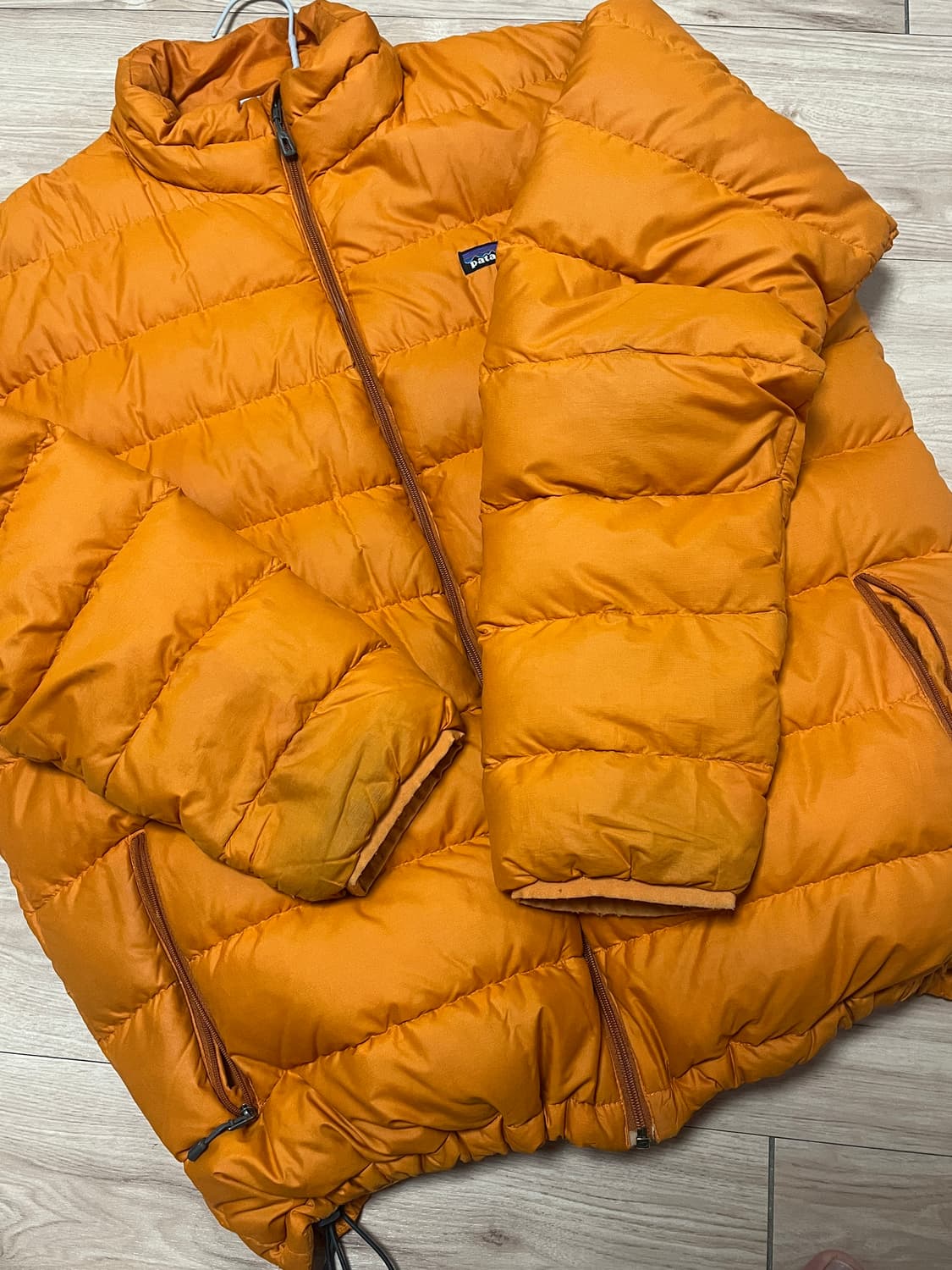 [XL]파타고니아 빈티지 다운스웻 패딩 오렌지 상품이미지3