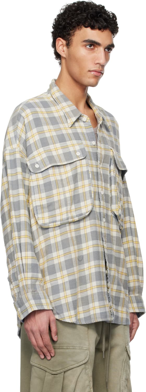 R13 — Oversized Pocket Drop Neck Flannel 상품이미지3