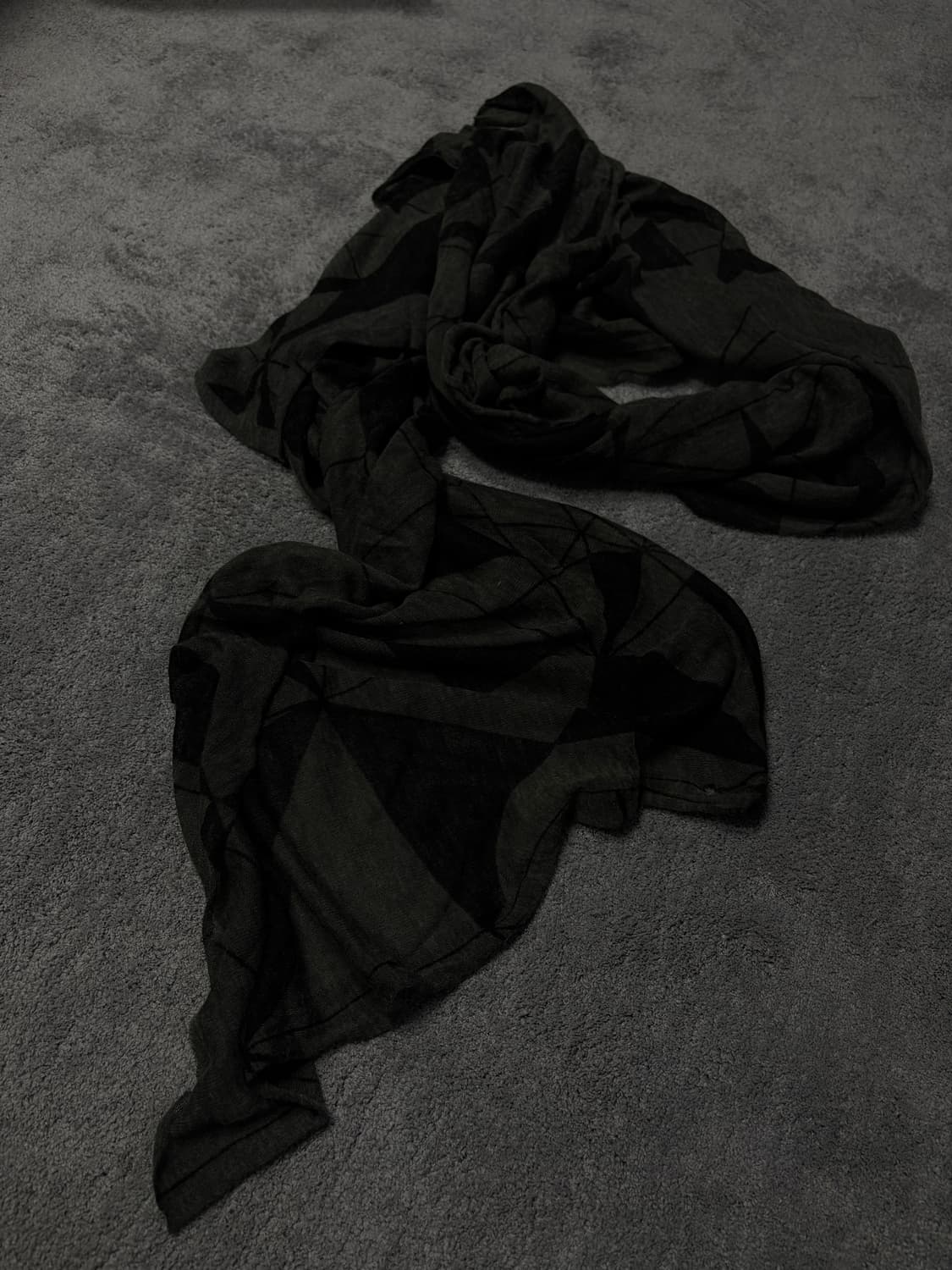 Vintage minimal grunge pattern scarf 상품이미지3