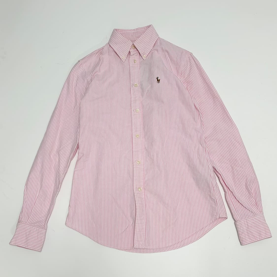 폴로 캔디 스트라이프 핑크 셔츠 옥스포드 상품이미지1