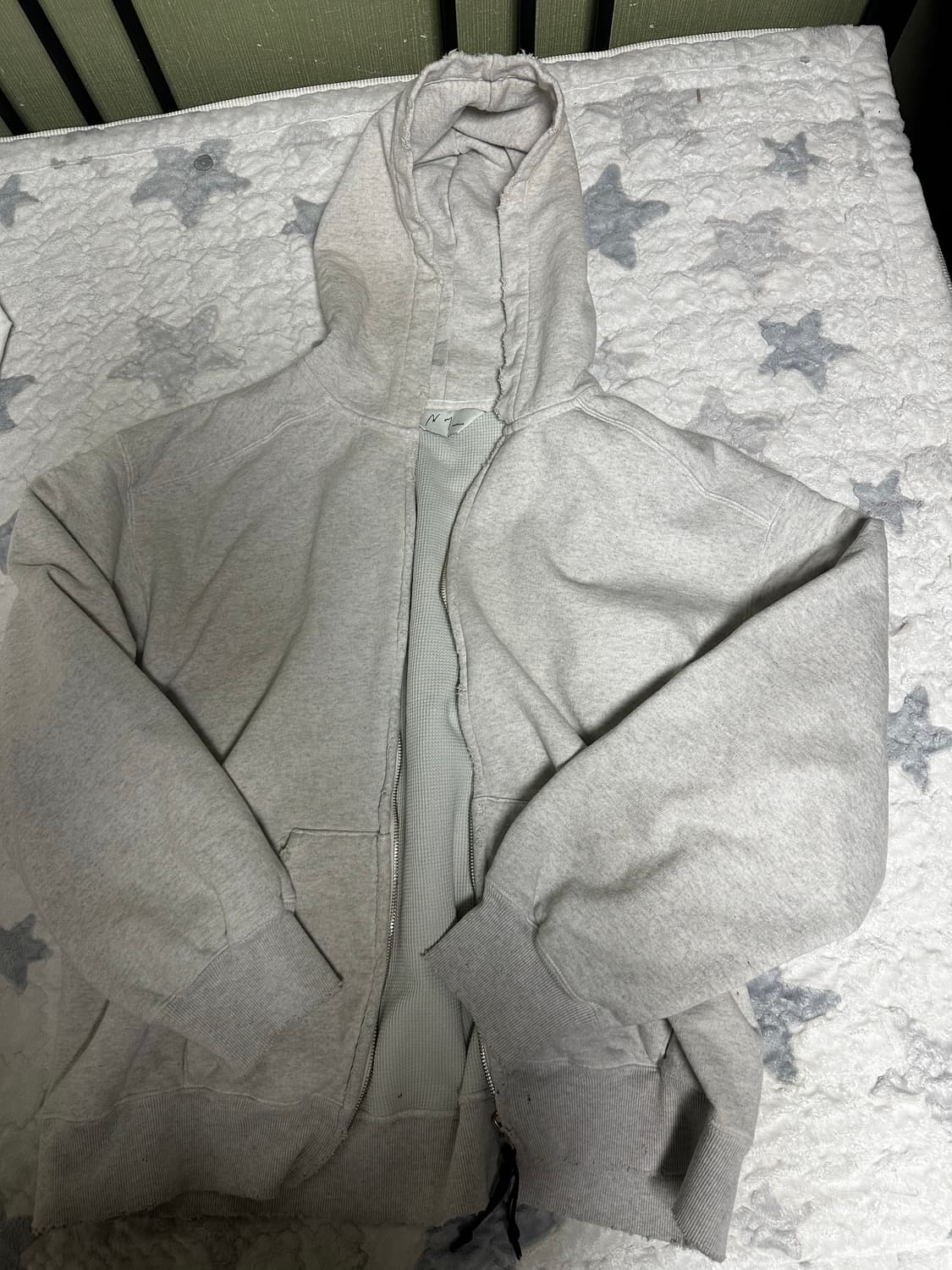 안셀름 / 26ss 빈티지 와플 집 후드 / 2 상품이미지1