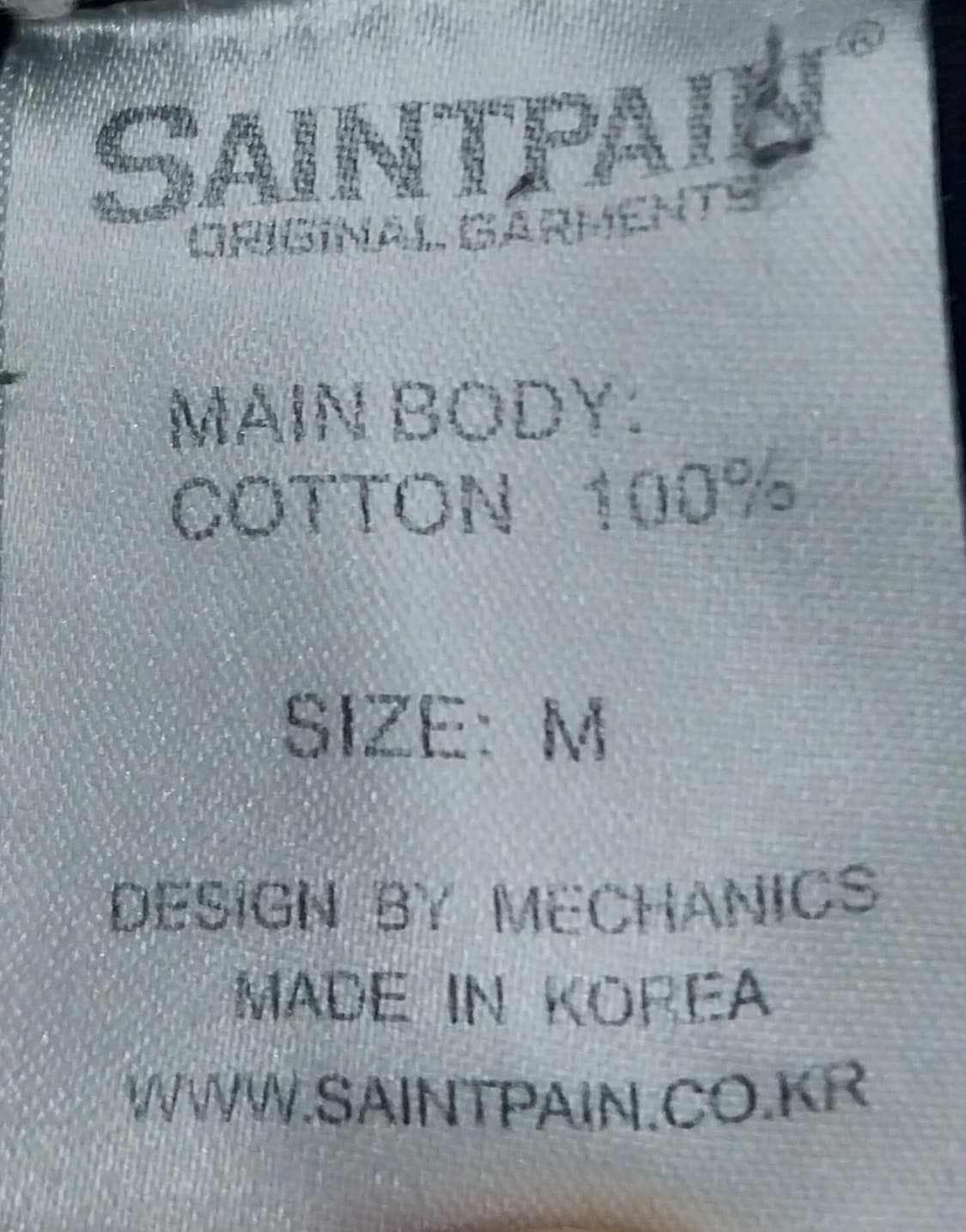 세인트페인 블랙 맨투맨 티셔츠 M 상품이미지4