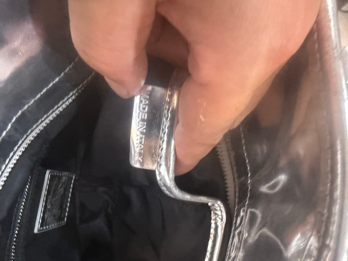 정품 버버리 실버 체크 2way백 팝니다 상품이미지8