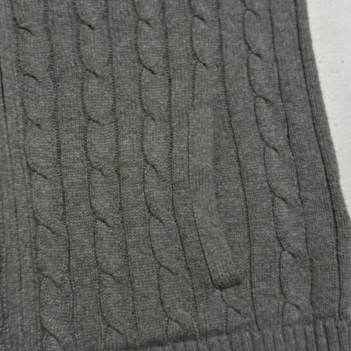 M 폴로랄프로렌 그레이 케이블 히프 니트집업 상품이미지7