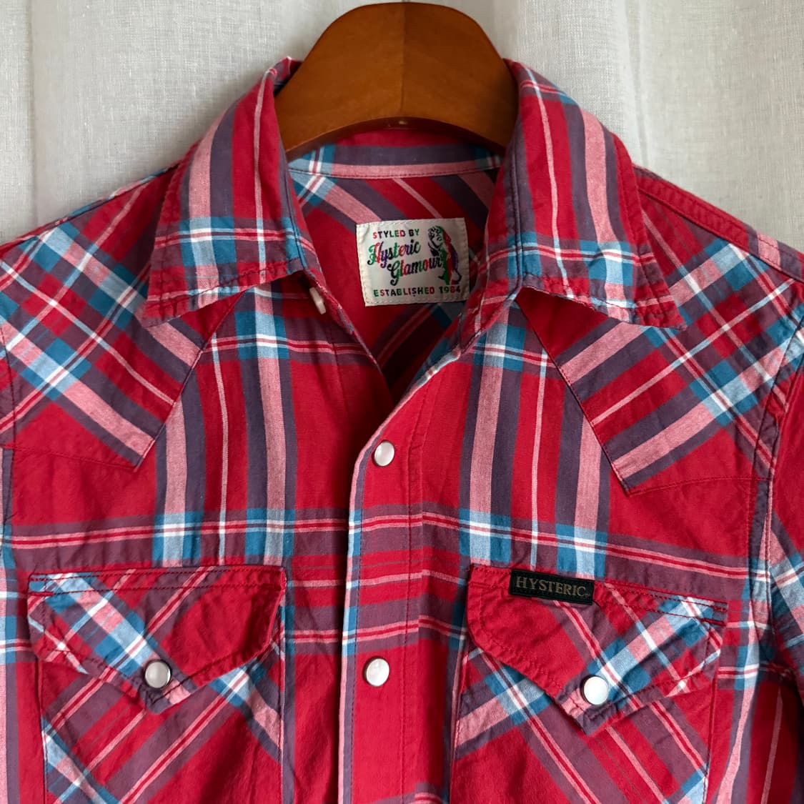 히스테릭글래머 체크 웨스턴 셔츠 상품이미지3