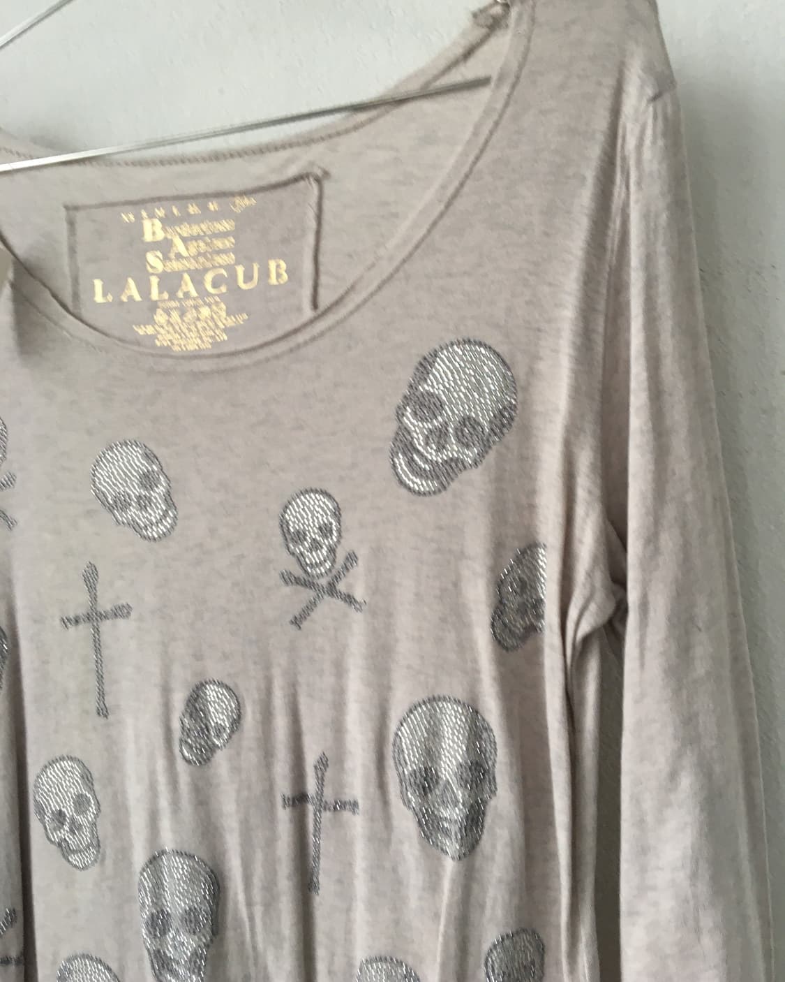 Cubic skull pattern sleeve 상품이미지4