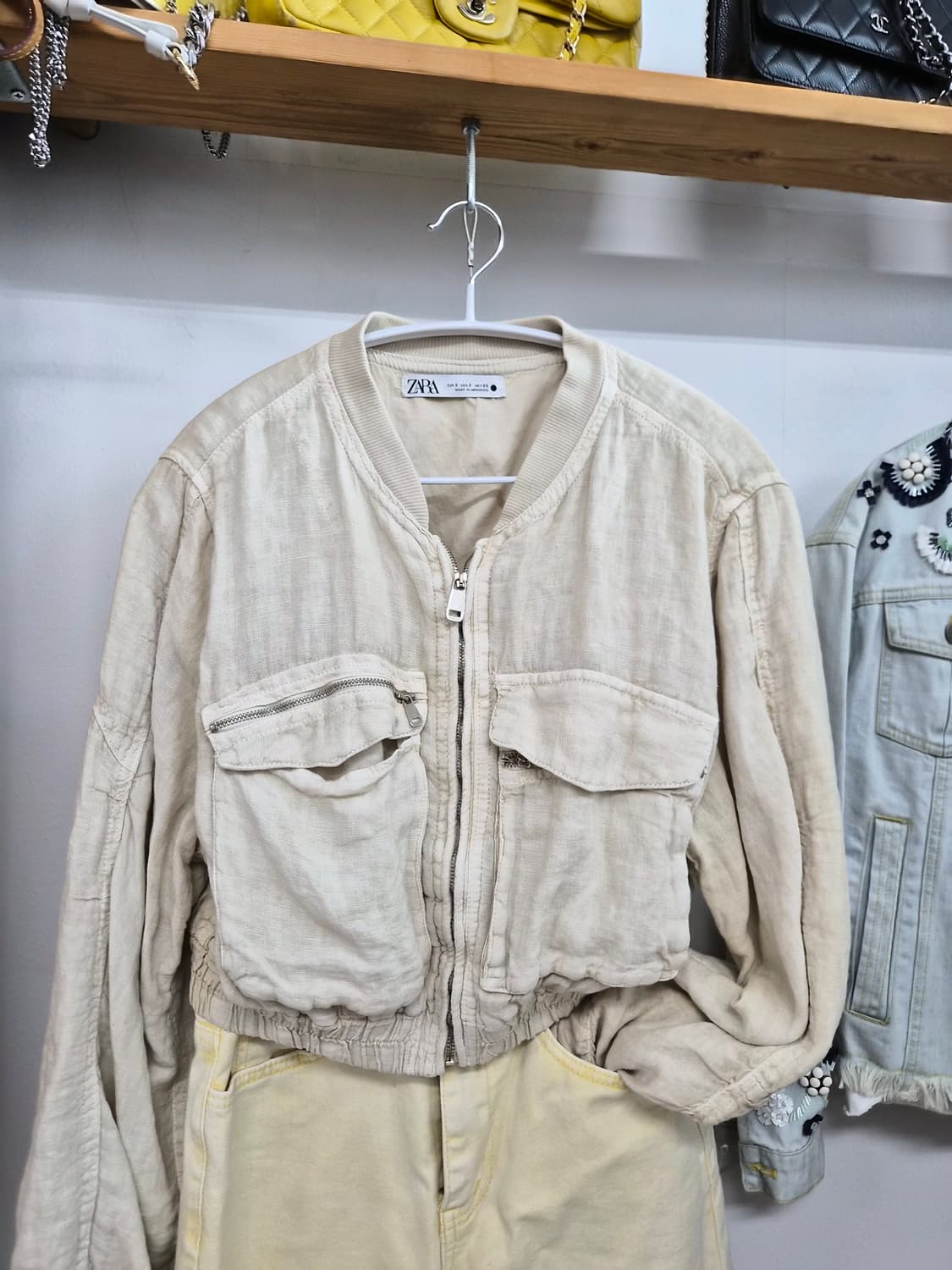 자라 린넨 블루종 점퍼 상품이미지3