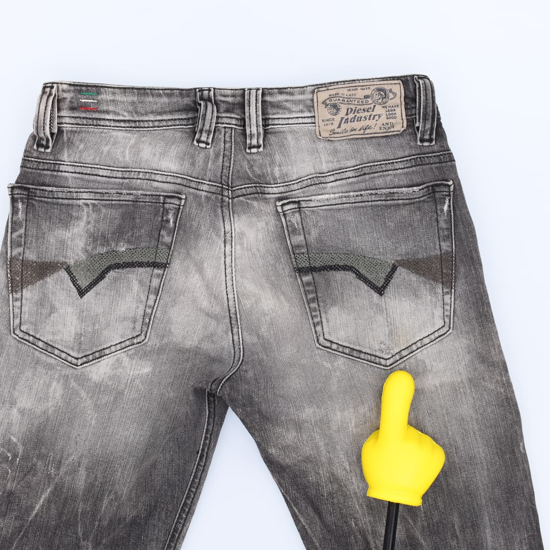 [W28 L32] 디젤 그레이워싱 데미지 진 데님팬츠 1210H2 상품이미지3