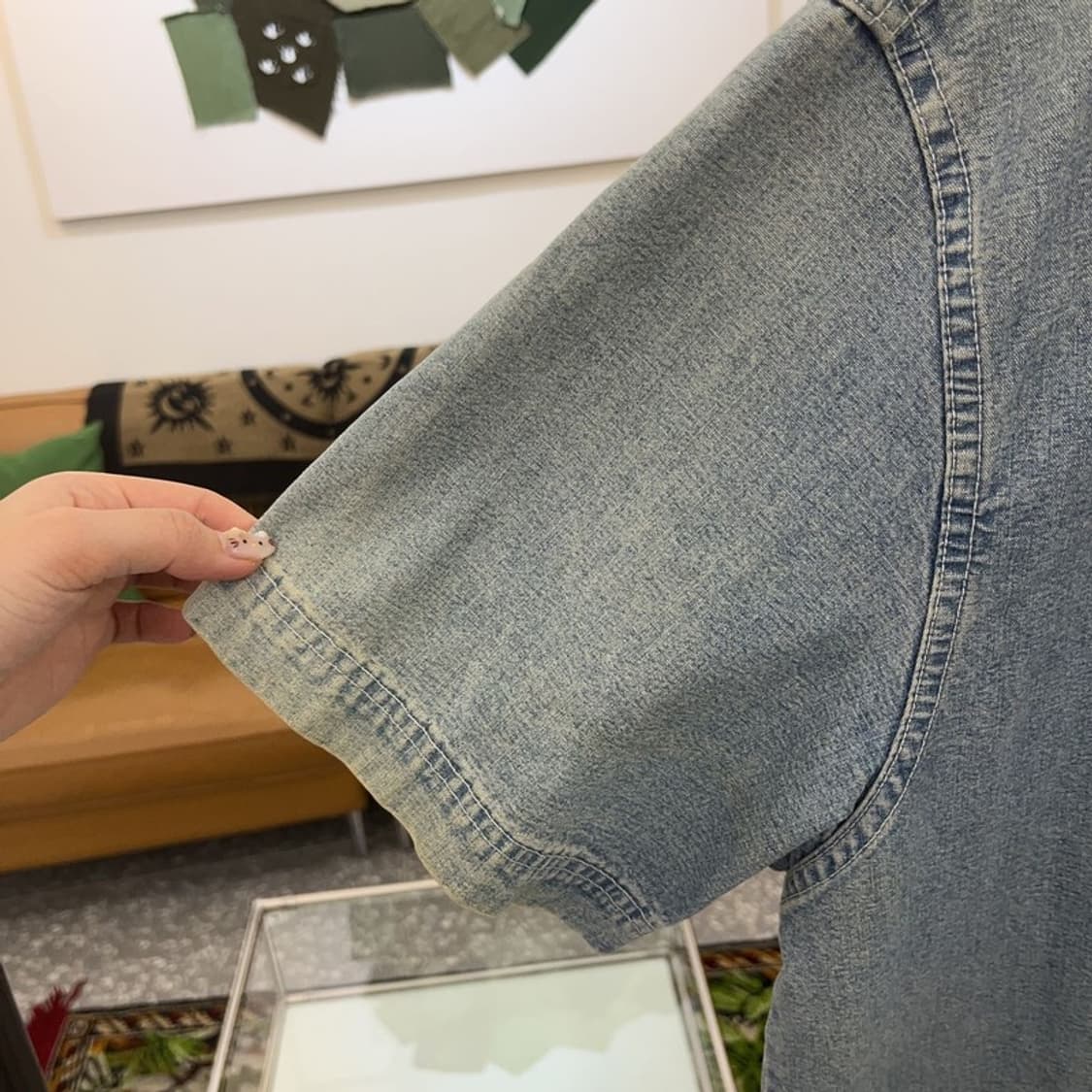 마자플라바 올드스쿨 워크 반팔 데님 집업 105 C06285 상품이미지5