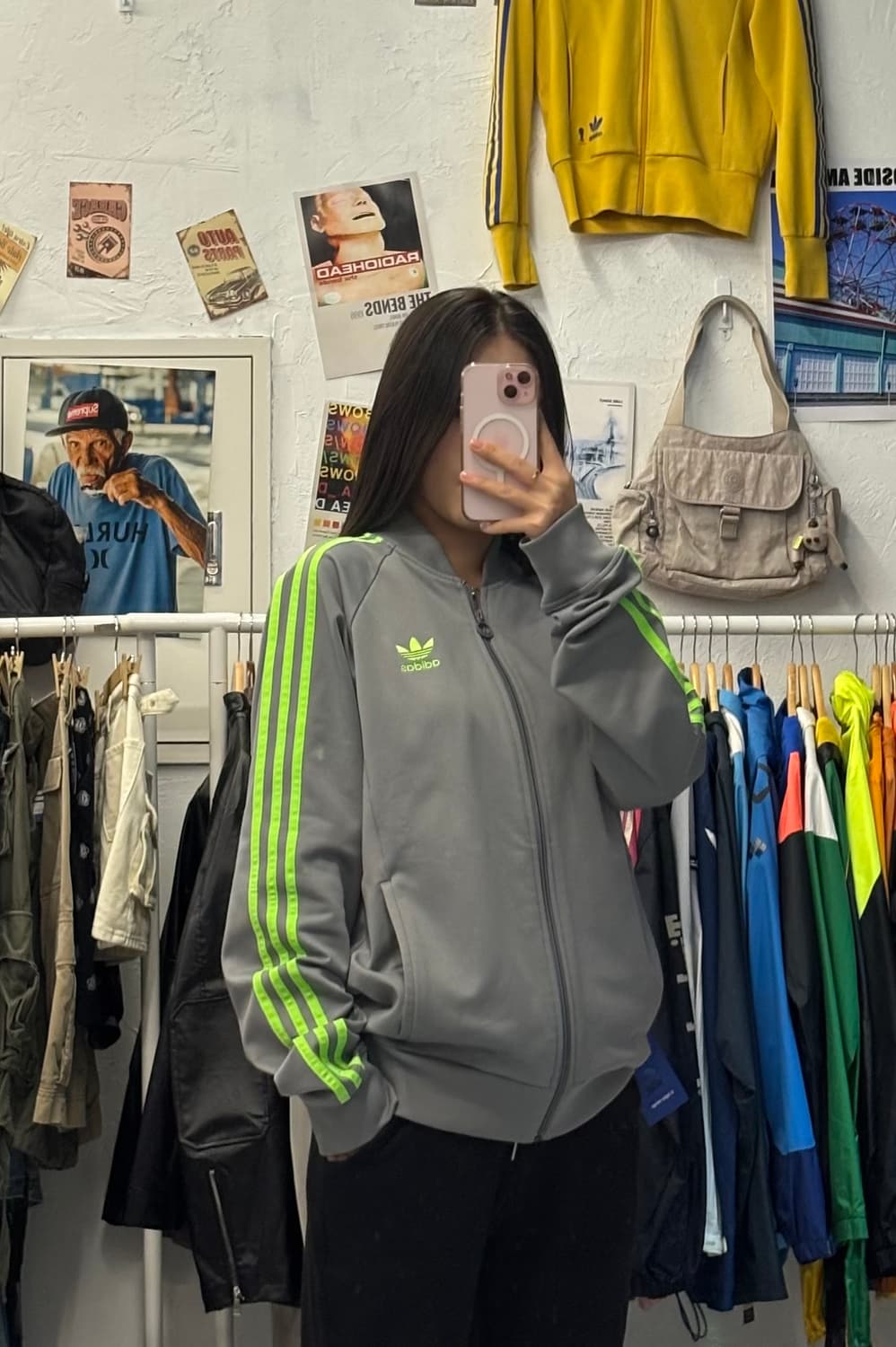 아디다스 슈퍼스타 형광 트랙탑 져지 M 상품이미지1