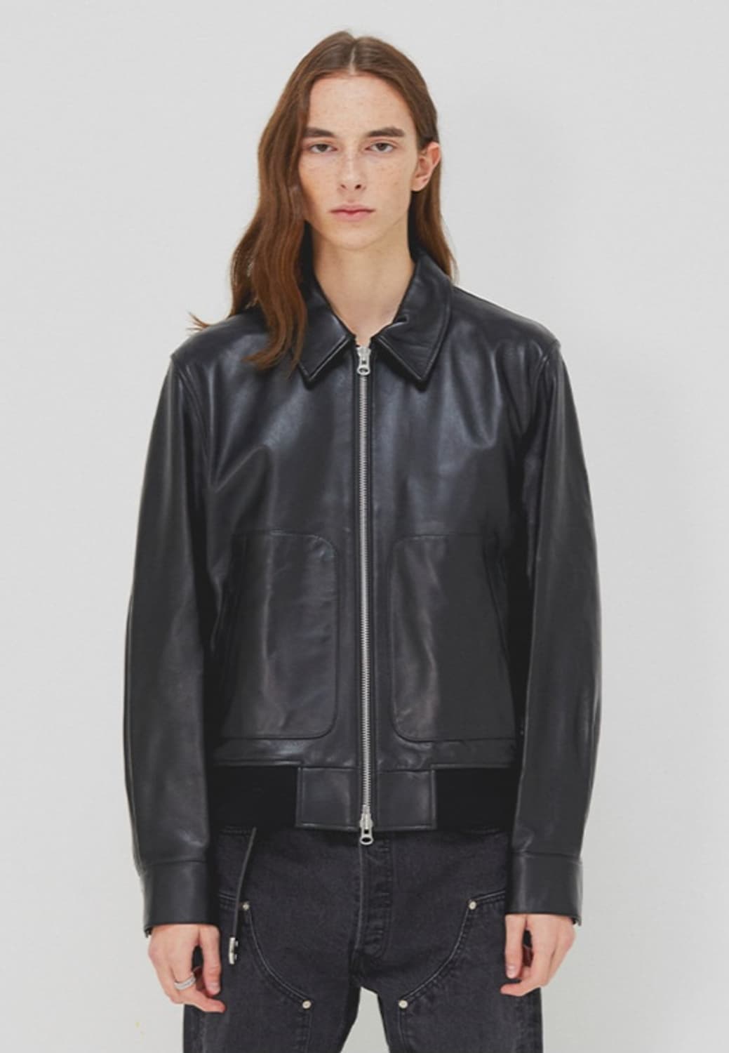 (L) 토니웩 port 레더 블루종 상품이미지1