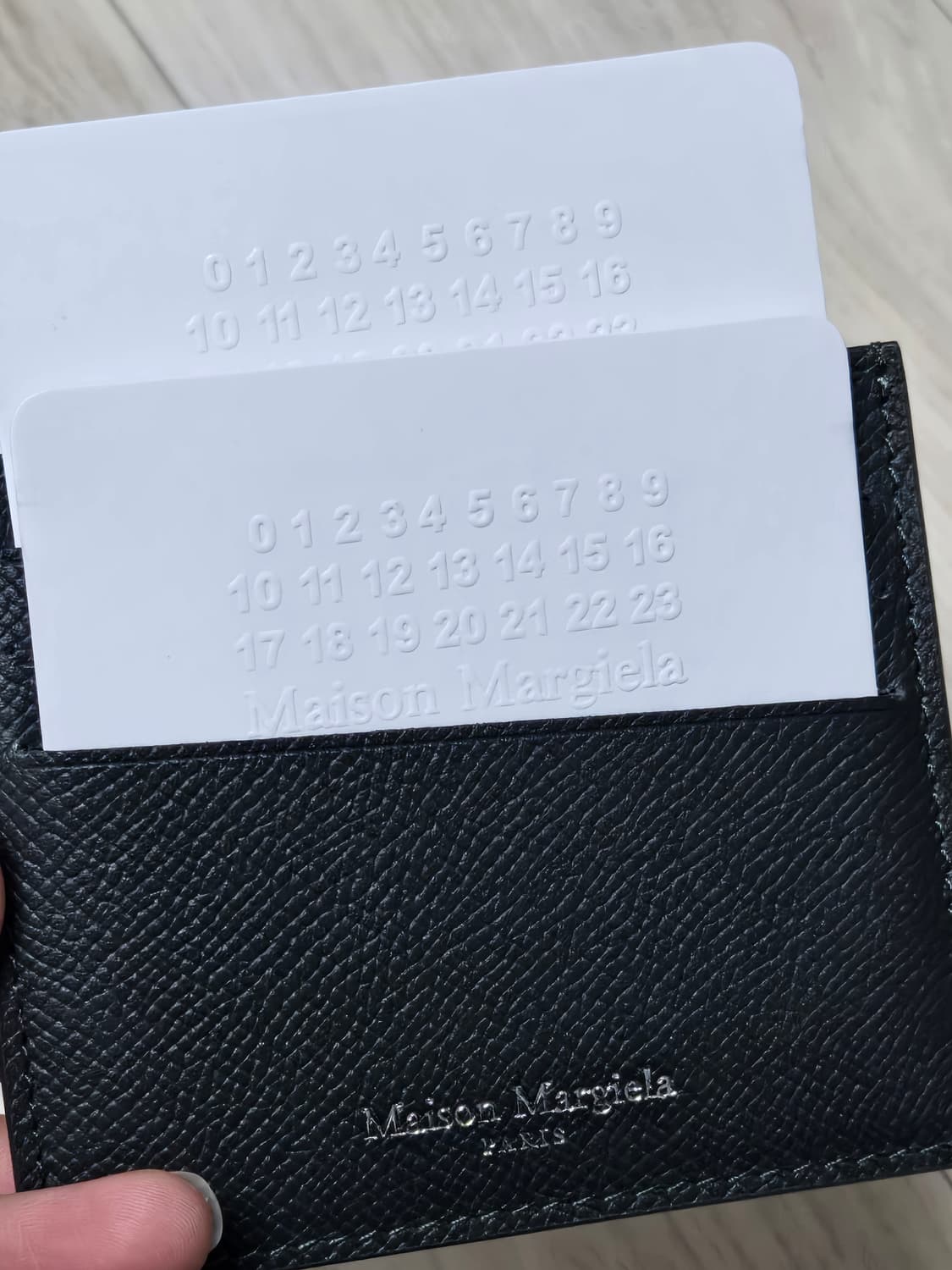 메종마르지엘라 스치티 카드지갑 다크그린 상품이미지5