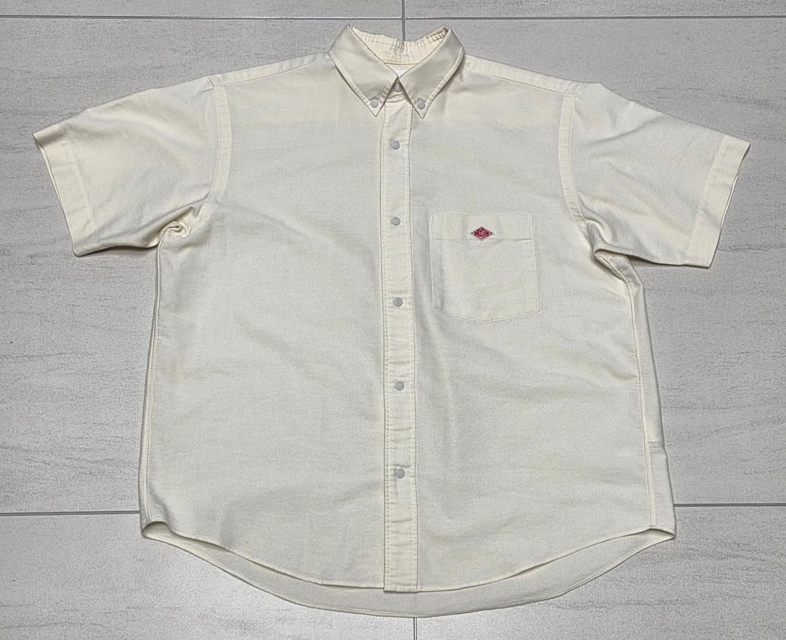 단톤 반팔 셔츠 아이보리 34사이즈 상품이미지1